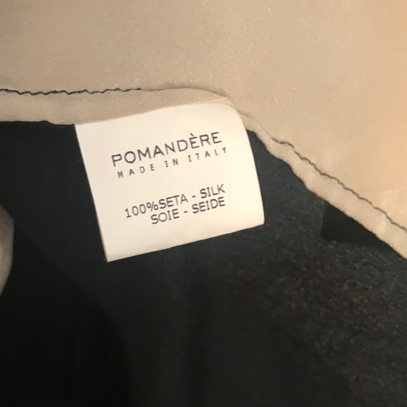 Pomandère black and cream, silk tank - Picture 7 of 7